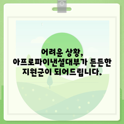 아프로파이낸셜대부