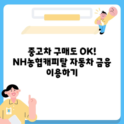 NH농협캐피탈 자동차