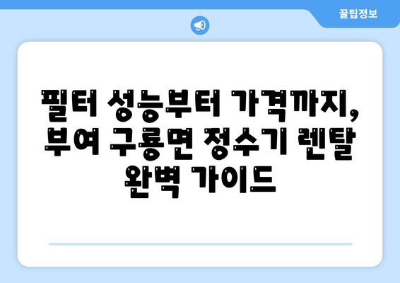 충청남도 부여군 구룡면 정수기 렌탈 | 가격비교 | 필터 | 순위 | 냉온수 | 렌트 | 추천 | 직수 | 얼음 | 2024후기