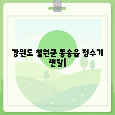 강원도 철원군 동송읍 정수기 렌탈 | 가격비교 | 필터 | 순위 | 냉온수 | 렌트 | 추천 | 직수 | 얼음 | 2024후기