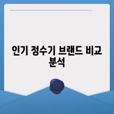 2024년 정수기 렌탈 | 호갱 피하는 필독 가이드