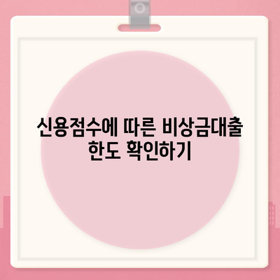 카카오뱅크 pc버전 비상금대출 pc버전 신용점수