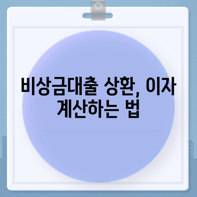 카카오뱅크 비상금대출 상환