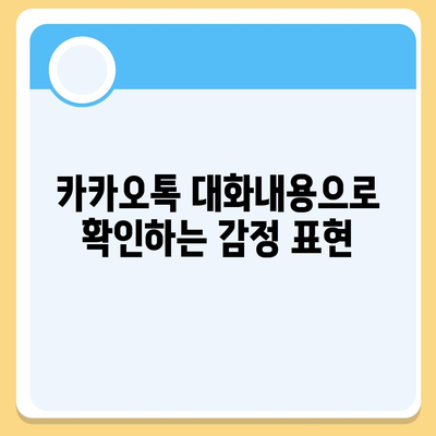 카카오톡 대화내용