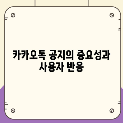 카카오톡 공지