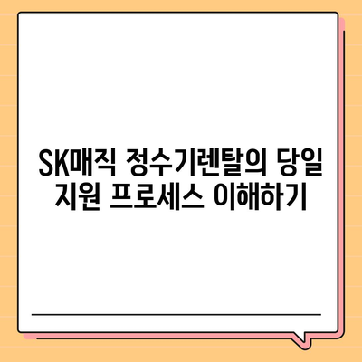 SK매직 정수기렌탈 당일 지원 최대로 받는 방법