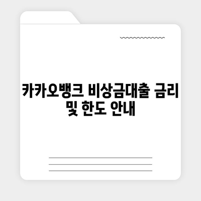 카카오뱅크 pc버전 비상금대출