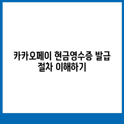 카카오페이 현금영수증 발급 및 확인, 수정 방법