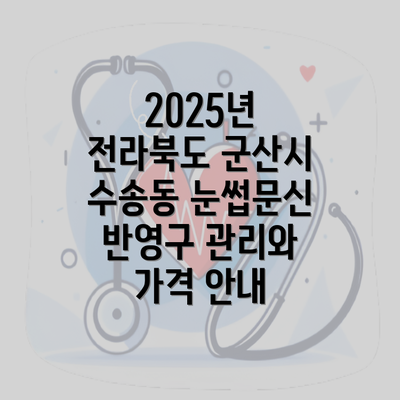 2025년 전라북도 군산시 수송동 눈썹문신 반영구 관리와 가격 안내