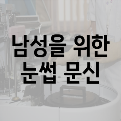 남성을 위한 눈썹 문신