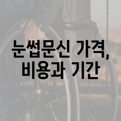 눈썹문신 가격, 비용과 기간