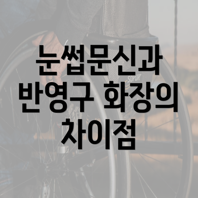 눈썹문신과 반영구 화장의 차이점