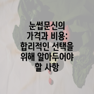 눈썹문신의 가격과 비용: 합리적인 선택을 위해 알아두어야 할 사항