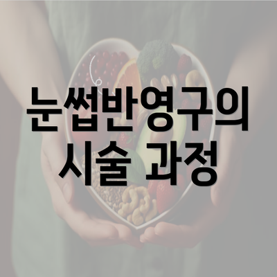 눈썹반영구의 시술 과정