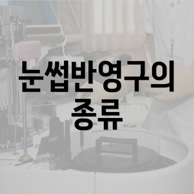 눈썹반영구의 종류