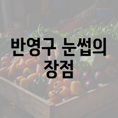 반영구 눈썹의 장점