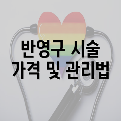 반영구 시술 가격 및 관리법