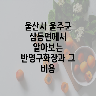 울산시 울주군 삼동면에서 알아보는 반영구화장과 그 비용