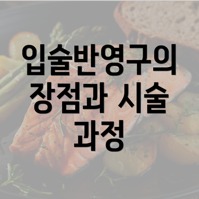 입술반영구의 장점과 시술 과정