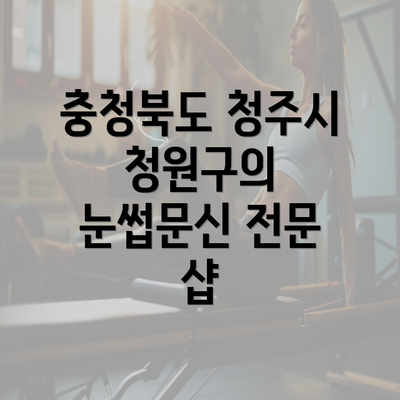 충청북도 청주시 청원구의 눈썹문신 전문 샵