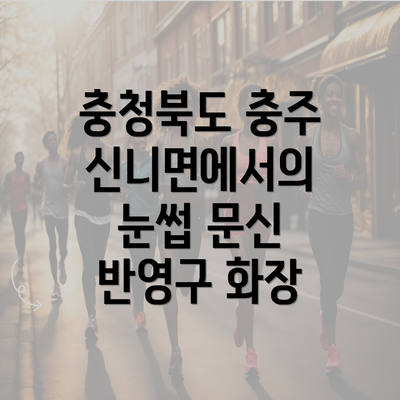 충청북도 충주 신니면에서의 눈썹 문신 반영구 화장