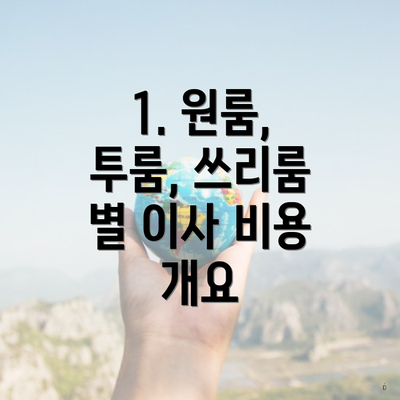 1. 원룸, 투룸, 쓰리룸 별 이사 비용 개요