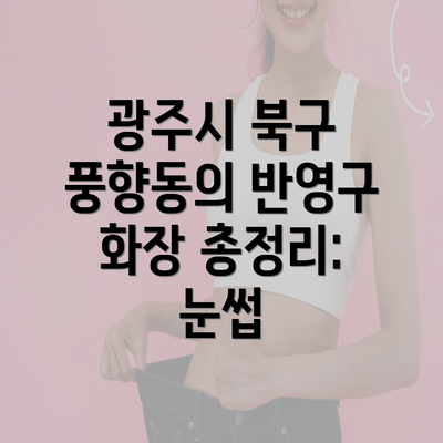 광주시 북구 풍향동의 반영구 화장 총정리: 눈썹