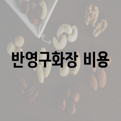 반영구화장 비용