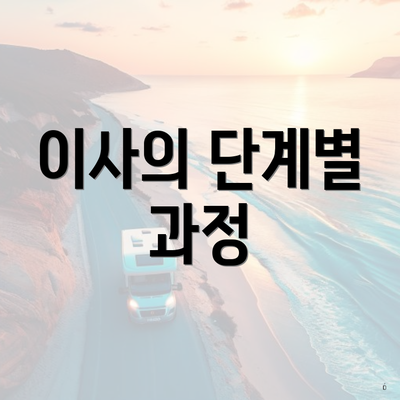 이사의 단계별 과정