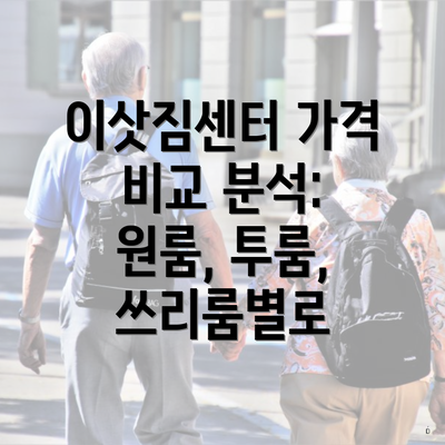 이삿짐센터 가격 비교 분석: 원룸, 투룸, 쓰리룸별로