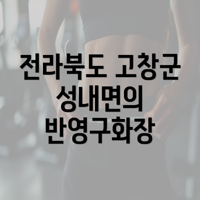 전라북도 고창군 성내면의 반영구화장